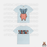 Red White & Frenchies ( Front & Back) Tee