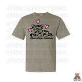 Leopard Frenchie Mama Embroidered Tee