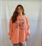 Heart Pocket Charm Frenchies Crewneck