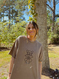 Grateful Blessed & Frenchie Obsessed Embroidered Tee