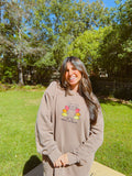 Thankful For Frenchies Embroidered Crewneck