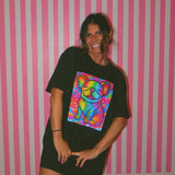 Colorful Zebra Frenchie Unisex Tee