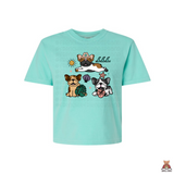 Coastal Frenchies Conservative Cropped Tee