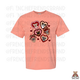 Heart Pocket Charm Frenchies Tee