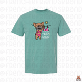 I Just Want To Go To The Beach & Hang With My Frenchie Tee (Select Your Frenchie #1-8)