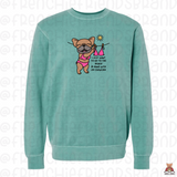 Go To The Beach & Hang With My Frenchie Embroidered Crewneck