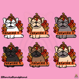 Gobble Frenchie Embroidered Hoodie ( Select Your Frenchie)