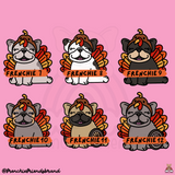 Gobble Frenchie Embroidered Hoodie ( Select Your Frenchie)