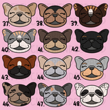 French Bulldog Embroidered Crewneck | Four Custom Frenchies Embroidered Crewneck