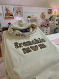 French Bulldog Embroidered Hoodie | Frenchie Mom Leopard