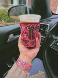 Heart Pocket Frenchies  Coffee Sleeve