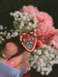 Heart Pocket Shoe Charm