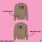 Valentines Day Latte Embroidered Crewneck (Select Your Frenchie)