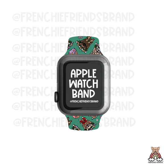 Blooming Frenchies Apple Watch Band