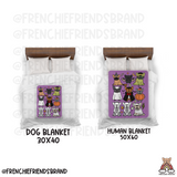 French Bulldog Blanket | Trick Or Treats Sherpa Blanket