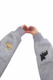 Frenchie Lovers Cozy Embroidered Crewneck Sweater