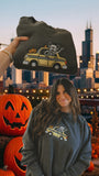 Frenchie Skeleton Taxi Embroidered Crewneck