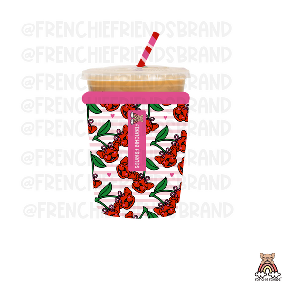I Cherryish My Frenchie Coffee Sleeve