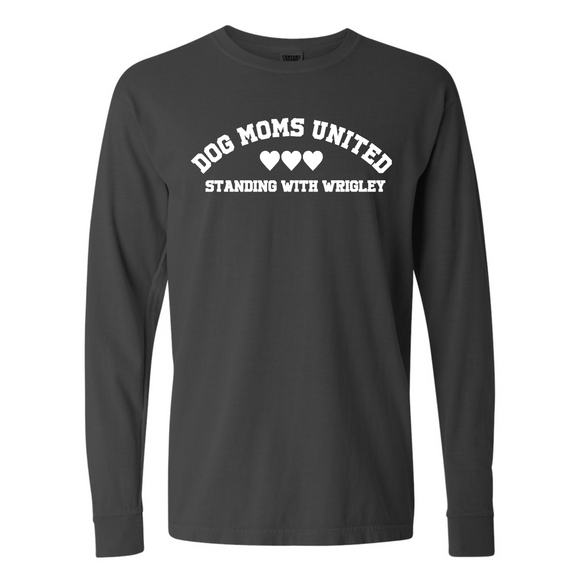 Dog Moms United Embroidered Long Sleeve Tee