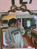 Oversized Frenchie Mom Embroidered Applique Sweater
