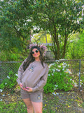 Iced Latte Frenchie Embroidered Boxy Crewneck (Select Your Frenchie)