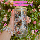 Blooming Frenchies 16 Oz Glass Can
