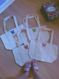 Color Me Frenchies Embroidered Tote Bag