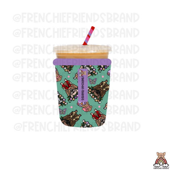 Blooming Frenchies Coffee Sleeve