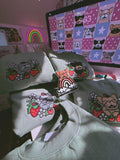 Love Grows Where Frenchies Go Embroidered Boxy Crewneck