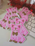 Pink Sweetheart Frenchie Single Sticker