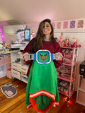 Holly Jolly Preppy Ribbed Embroidered Crewneck