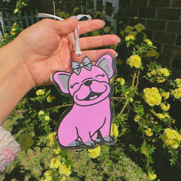 French Bulldog Acrylic Tie on Ornament ( Select Your Frenchie )