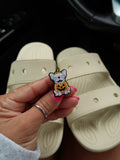Frenchie Patch Shoe Charm
