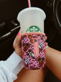 Fall Leaves & Frenchies Please Coffee Sleeve