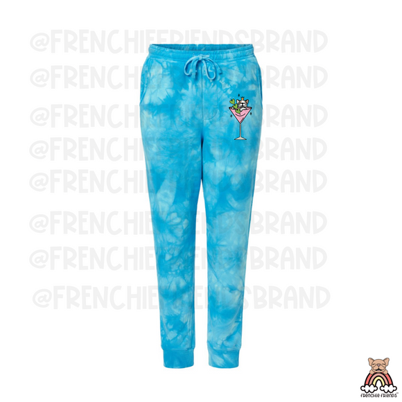 Frenchtini Embroidered Tie Dye Joggers