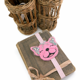 Pink Glitter Frenchie Book Band