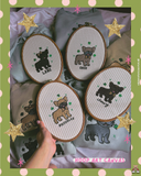 Lucky Little Frenchie Hoop Art