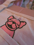 Color Me Frenchies Embroidered Tote Bag