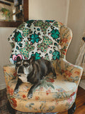 Luckiest Frenchie Mama Sherpa Blanket