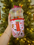 Gingerbread Frenchie Coffee Sleeve