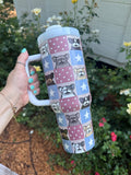 Checkered Frenchies Of The USA Tumbler