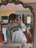 Oversized Frenchie Mom Embroidered Applique Sweater