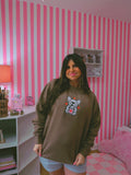 Valentines Day Latte Embroidered Crewneck (Select Your Frenchie)