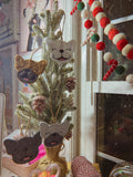 Felt Embroidered Frenchie Ornament