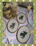 Lucky Little Frenchie Hoop Art