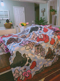 Frenchie Cupid Has Struck Again Sherpa Blanket