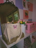 Color Me Frenchies Embroidered Tote Bag
