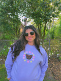 Frenchie Spring Embroidered Boxy Crewneck ( Select Your Frenchie)