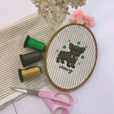 Lucky Little Frenchie Hoop Art
