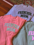 Oversized Frenchie Mom Embroidered Applique Sweater